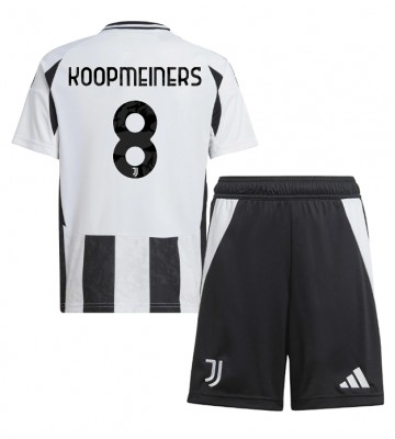 Juventus Teun Koopmeiners #8 Hemmakläder Barn 2024-25 Kortärmad (+ Korta byxor)